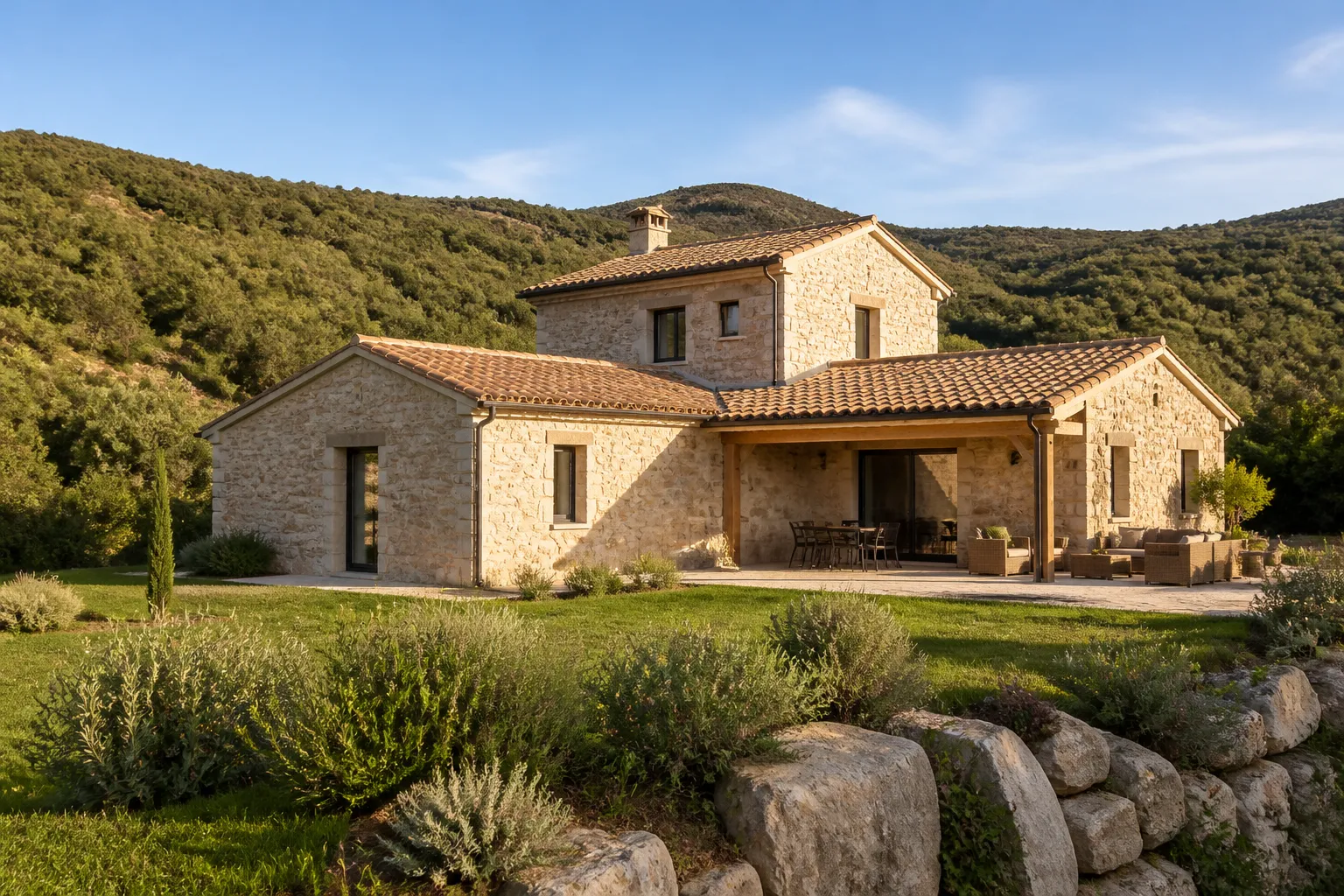 Maison individuelle neuve, Ardeche