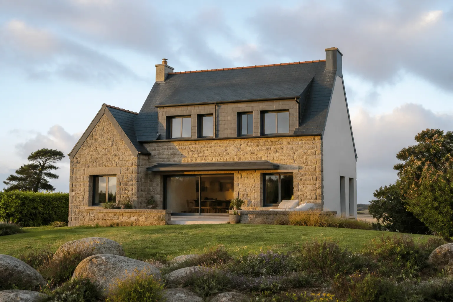 Maison individuelle neuve, Finistere